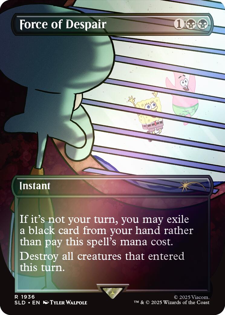 Force of Despair (Rainbow Foil) [Secret Lair Drop Series] | Dumpster Cat Games