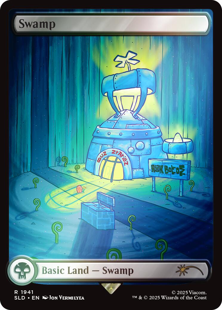 Swamp (1941) (Rainbow Foil) [Secret Lair Drop Series] | Dumpster Cat Games