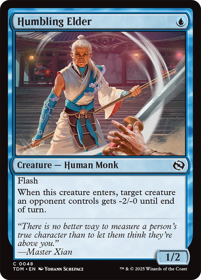 Humbling Elder [Tarkir: Dragonstorm] | Dumpster Cat Games