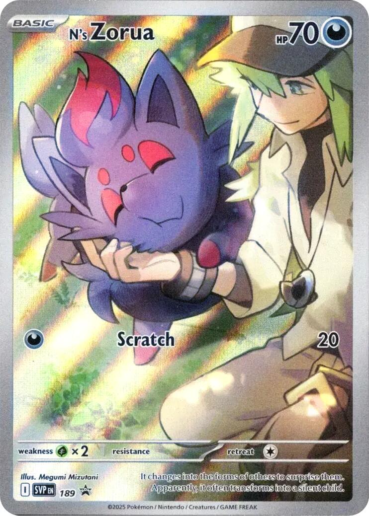 N's Zorua (SVP189) [Scarlet & Violet: Black Star Promos] | Dumpster Cat Games