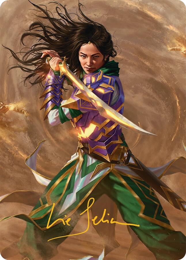 Descendant of Storms Art Card (2/54) (Gold-Stamped Signature) [Tarkir: Dragonstorm Art Series] | Dumpster Cat Games