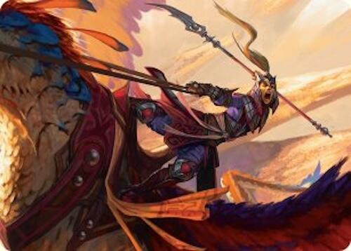 Dragonback Lancer Art Card (3/54) [Tarkir: Dragonstorm Art Series] | Dumpster Cat Games