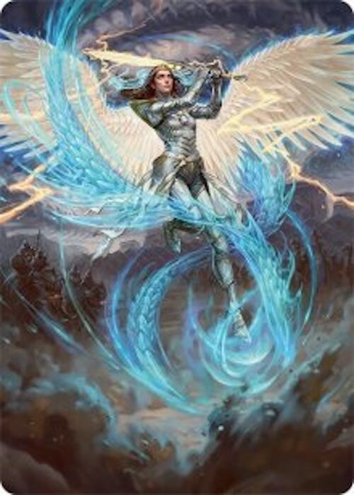 Elspeth, Storm Slayer Art Card (49/54) [Tarkir: Dragonstorm Art Series] | Dumpster Cat Games