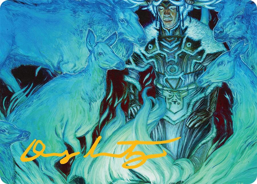 Unending Whisper Art Card (9/54) (Gold-Stamped Signature) [Tarkir: Dragonstorm Art Series] | Dumpster Cat Games