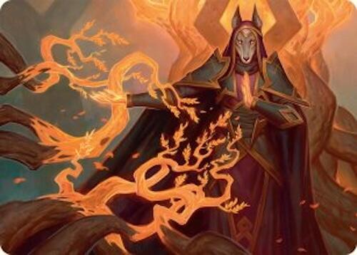 Abzan Devotee Art Card (10/54) [Tarkir: Dragonstorm Art Series] | Dumpster Cat Games