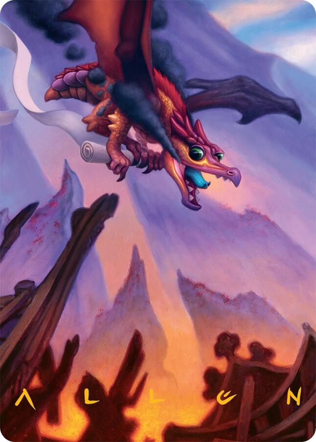 Scavenger Regent Art Card (45/54) (Gold-Stamped Signature) [Tarkir: Dragonstorm Art Series] | Dumpster Cat Games