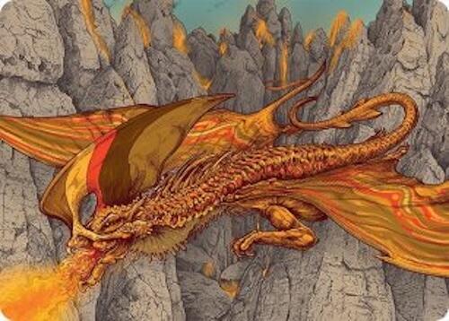 Magmatic Hellkite Art Card (34/54) [Tarkir: Dragonstorm Art Series] | Dumpster Cat Games