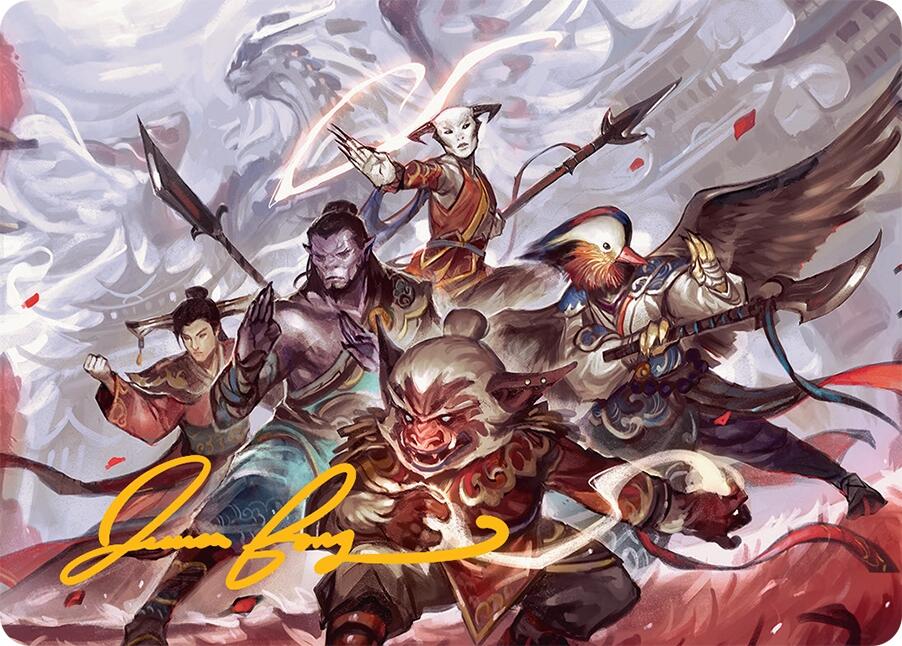 Will of the Jeskai Art Card (54/54) (Gold-Stamped Signature) [Tarkir: Dragonstorm Art Series] | Dumpster Cat Games