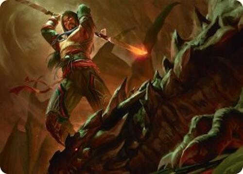 Sarkhan's Resolve Art Card (18/54) [Tarkir: Dragonstorm Art Series] | Dumpster Cat Games