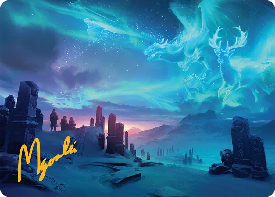 Auroral Procession Art Card (20/54) (Gold-Stamped Signature) [Tarkir: Dragonstorm Art Series] | Dumpster Cat Games