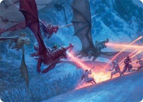 Dragonback Assault Art Card (22/54) [Tarkir: Dragonstorm Art Series] | Dumpster Cat Games