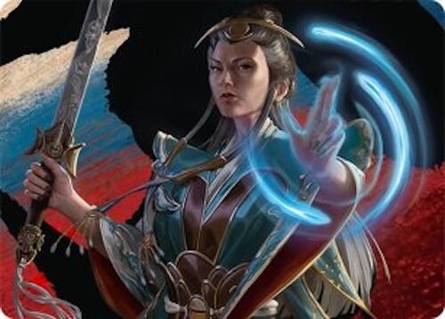 Narset, Jeskai Waymaster Art Card (44/54) [Tarkir: Dragonstorm Art Series] | Dumpster Cat Games