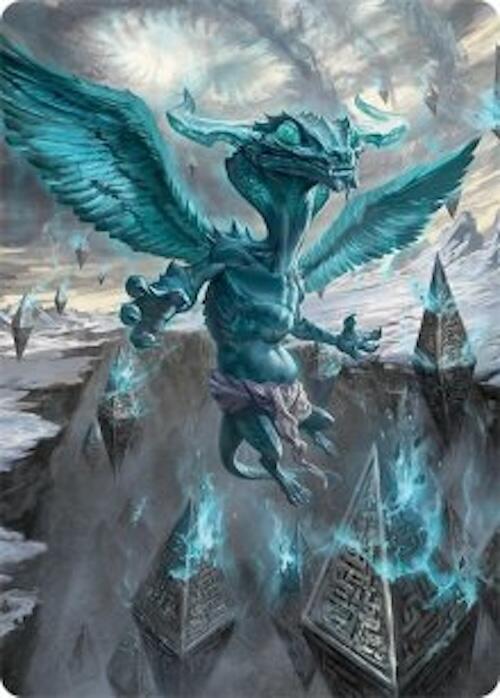 Ugin, Eye of the Storms Art Card (47/54) [Tarkir: Dragonstorm Art Series] | Dumpster Cat Games