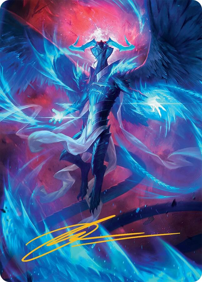 Ugin, Eye of the Storms Art Card (48/54) (Gold-Stamped Signature) [Tarkir: Dragonstorm Art Series] | Dumpster Cat Games