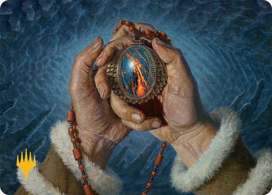 Mox Jasper Art Card (28/54) (Gold-Stamped) [Tarkir: Dragonstorm Art Series] | Dumpster Cat Games