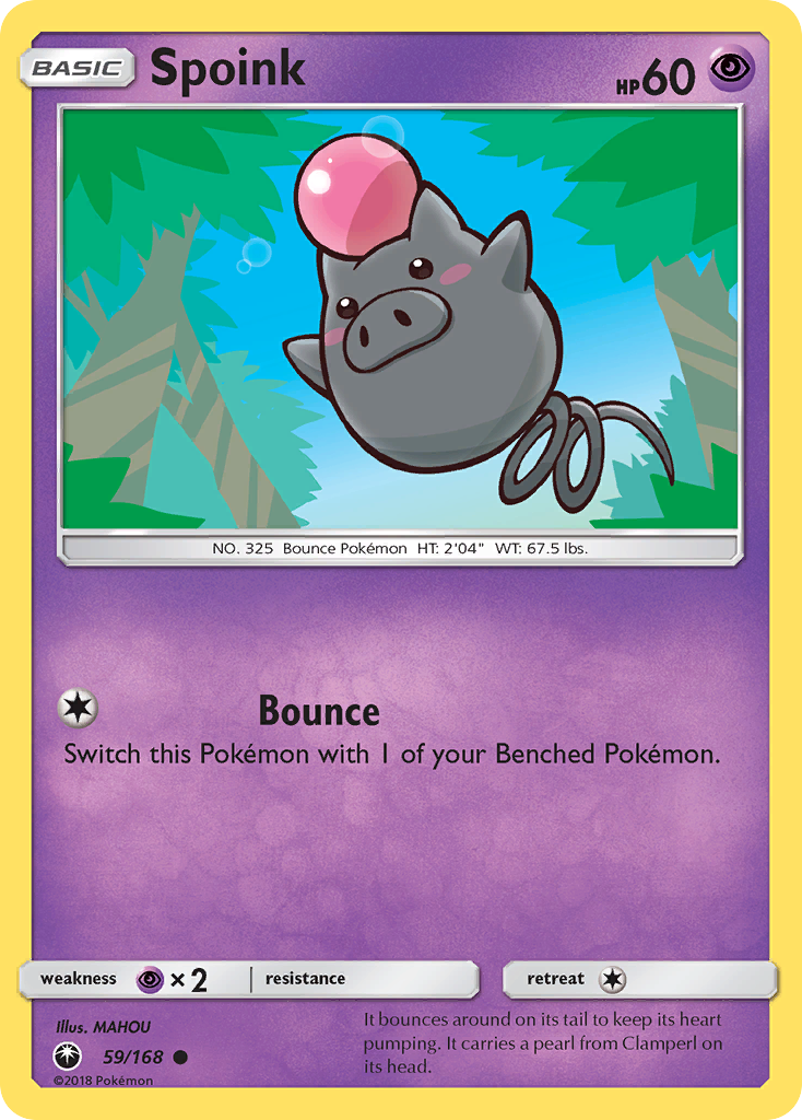 Spoink (59/168) [Sun & Moon: Celestial Storm] | Dumpster Cat Games