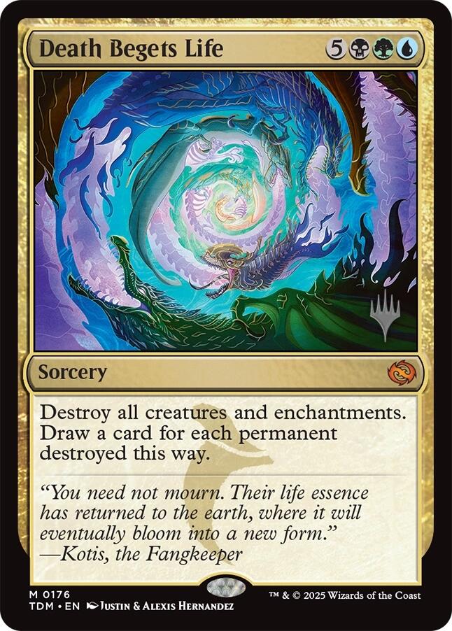 Death Begets Life [Tarkir: Dragonstorm Promos] | Dumpster Cat Games
