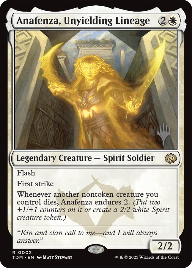 Anafenza, Unyielding Lineage [Tarkir: Dragonstorm Promos] | Dumpster Cat Games