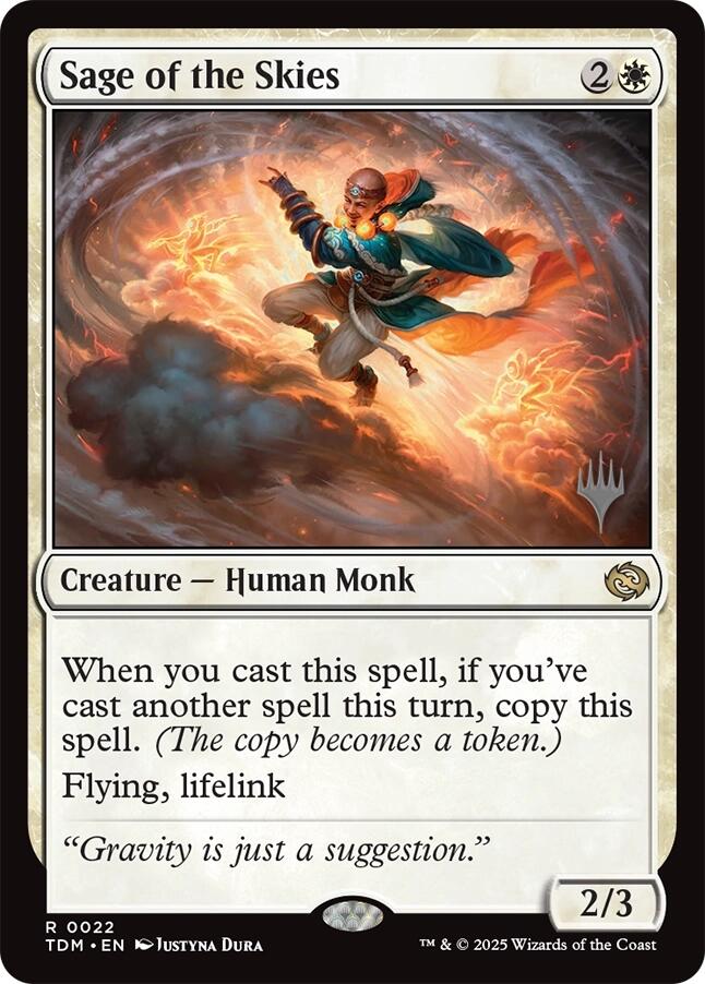 Sage of the Skies [Tarkir: Dragonstorm Promos] | Dumpster Cat Games