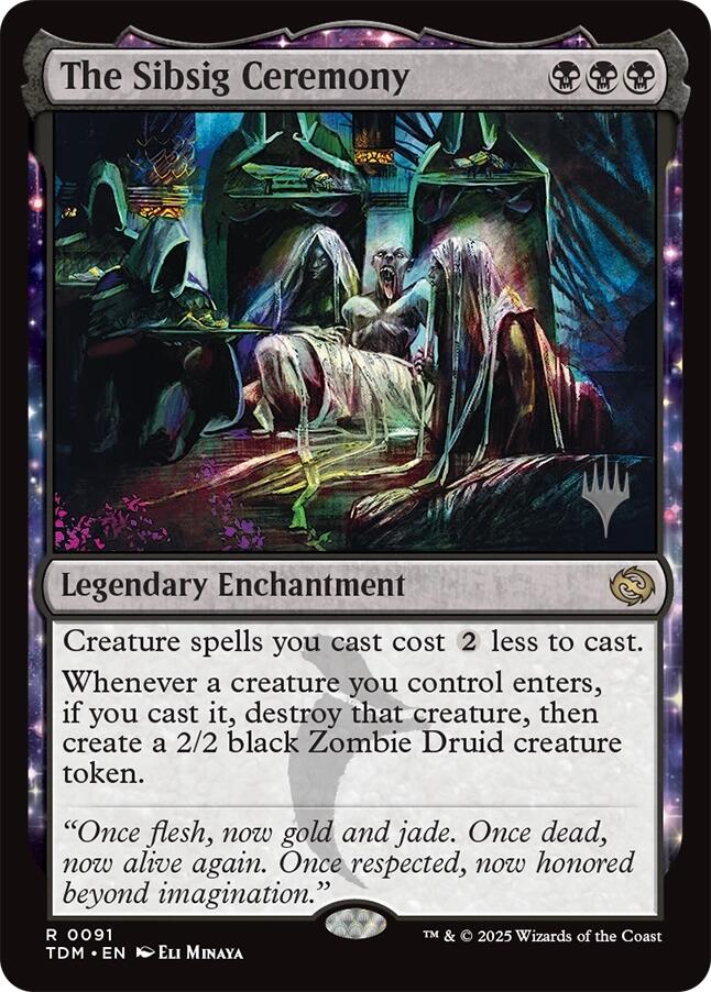 The Sibsig Ceremony [Tarkir: Dragonstorm Promos] | Dumpster Cat Games