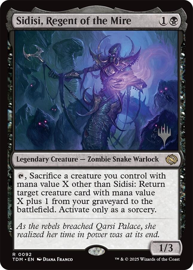 Sidisi, Regent of the Mire [Tarkir: Dragonstorm Promos] | Dumpster Cat Games