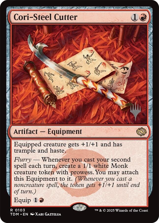 Cori-Steel Cutter [Tarkir: Dragonstorm Promos] | Dumpster Cat Games