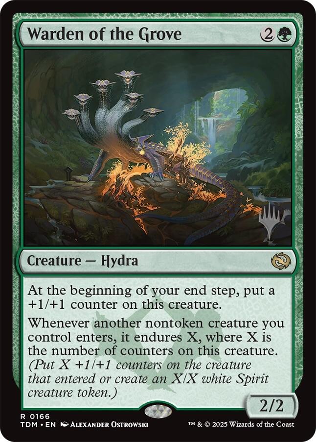 Warden of the Grove [Tarkir: Dragonstorm Promos] | Dumpster Cat Games