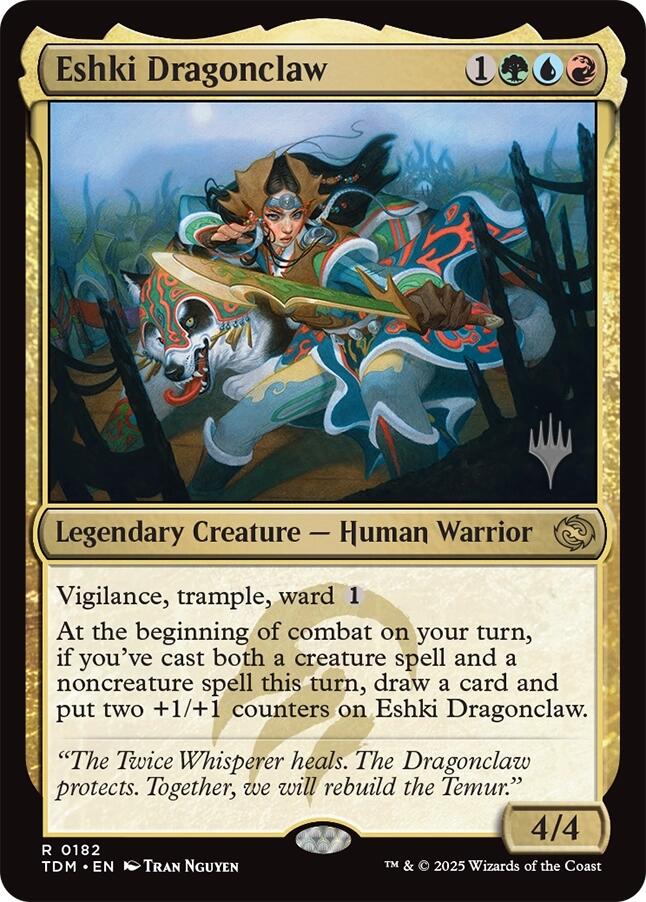 Eshki Dragonclaw [Tarkir: Dragonstorm Promos] | Dumpster Cat Games
