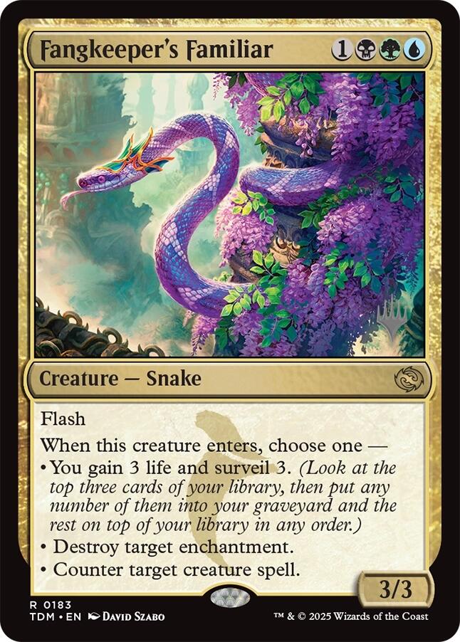 Fangkeeper's Familiar [Tarkir: Dragonstorm Promos] | Dumpster Cat Games