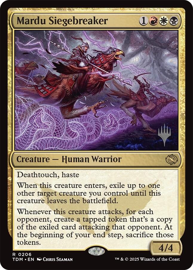 Mardu Siegebreaker [Tarkir: Dragonstorm Promos] | Dumpster Cat Games
