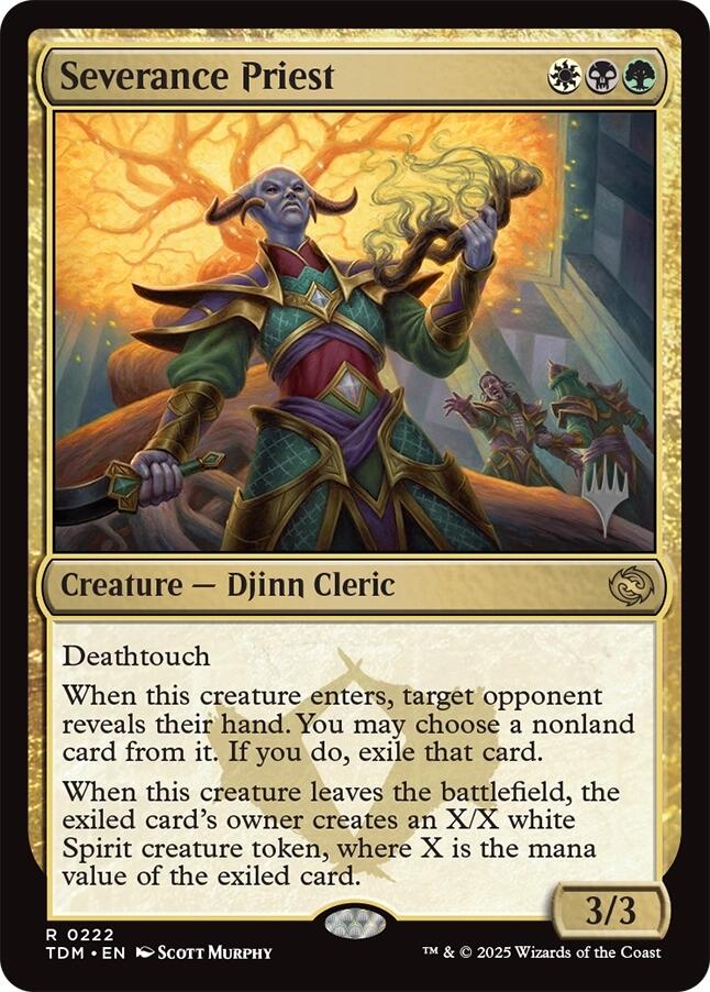 Severance Priest [Tarkir: Dragonstorm Promos] | Dumpster Cat Games