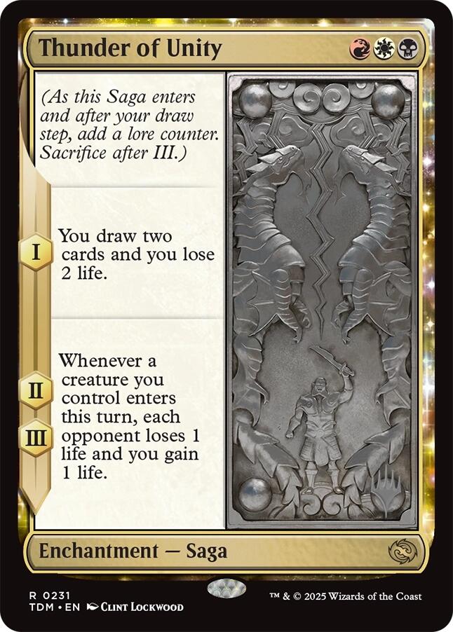 Thunder of Unity [Tarkir: Dragonstorm Promos] | Dumpster Cat Games