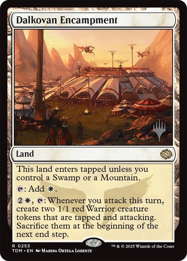 Dalkovan Encampment [Tarkir: Dragonstorm Promos] | Dumpster Cat Games