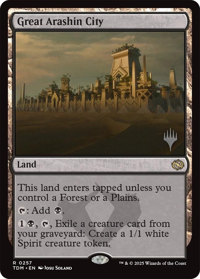 Great Arashin City [Tarkir: Dragonstorm Promos] | Dumpster Cat Games