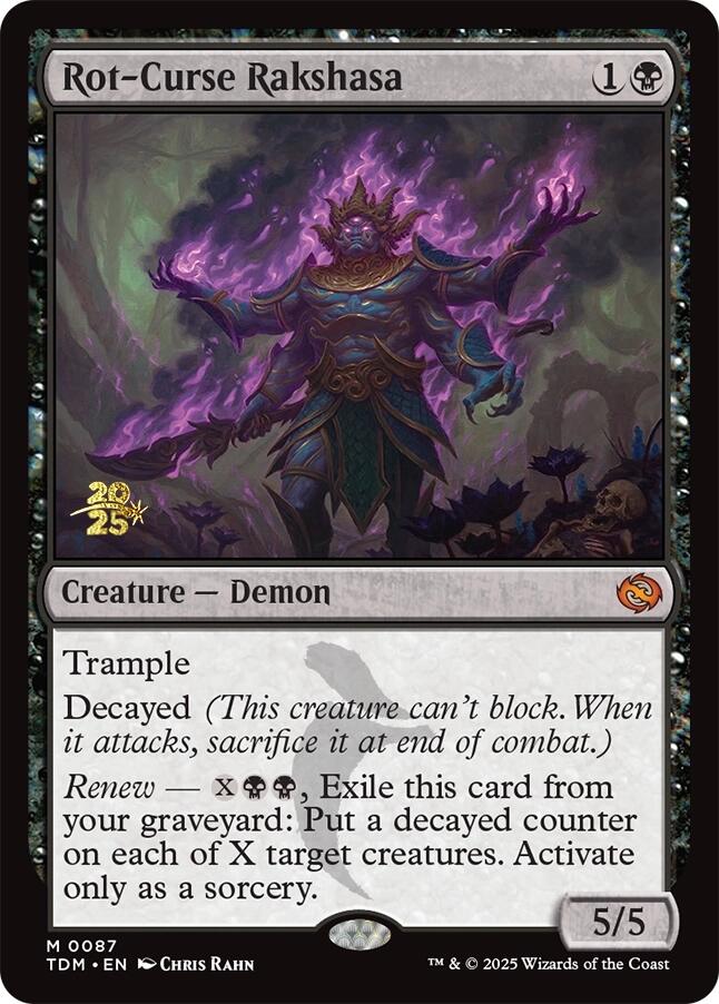 Rot-Curse Rakshasa [Tarkir: Dragonstorm Prerelease Promos] | Dumpster Cat Games