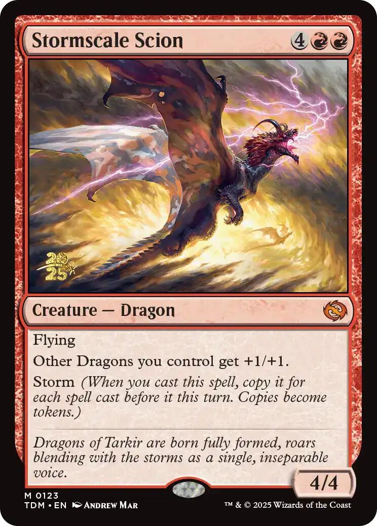 Stormscale Scion [Tarkir: Dragonstorm Prerelease Promos] | Dumpster Cat Games