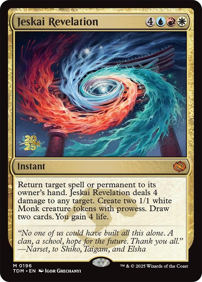 Jeskai Revelation [Tarkir: Dragonstorm Prerelease Promos] | Dumpster Cat Games