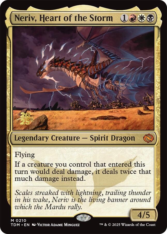 Neriv, Heart of the Storm [Tarkir: Dragonstorm Prerelease Promos] | Dumpster Cat Games