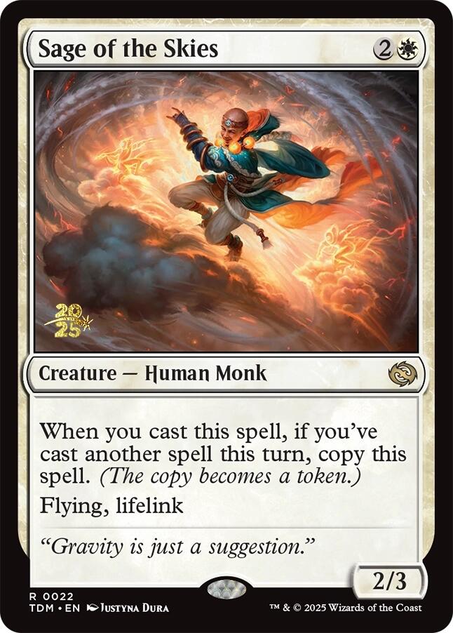 Sage of the Skies [Tarkir: Dragonstorm Prerelease Promos] | Dumpster Cat Games