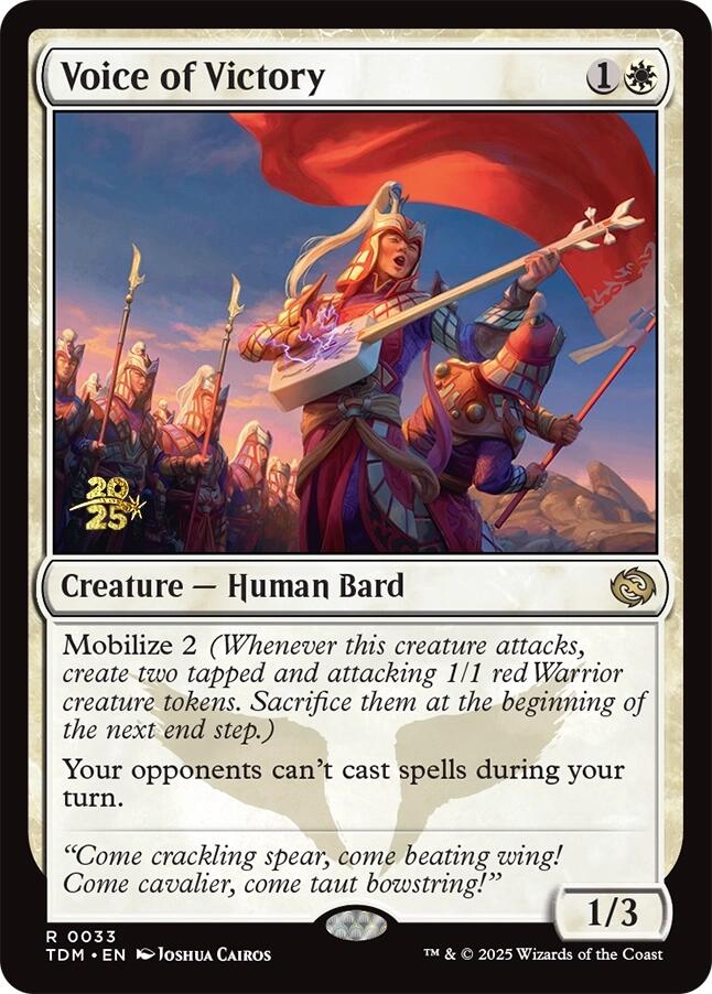 Voice of Victory [Tarkir: Dragonstorm Prerelease Promos] | Dumpster Cat Games