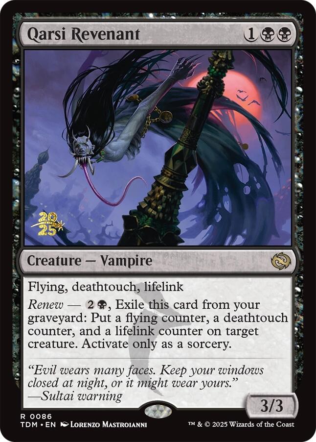 Qarsi Revenant [Tarkir: Dragonstorm Prerelease Promos] | Dumpster Cat Games