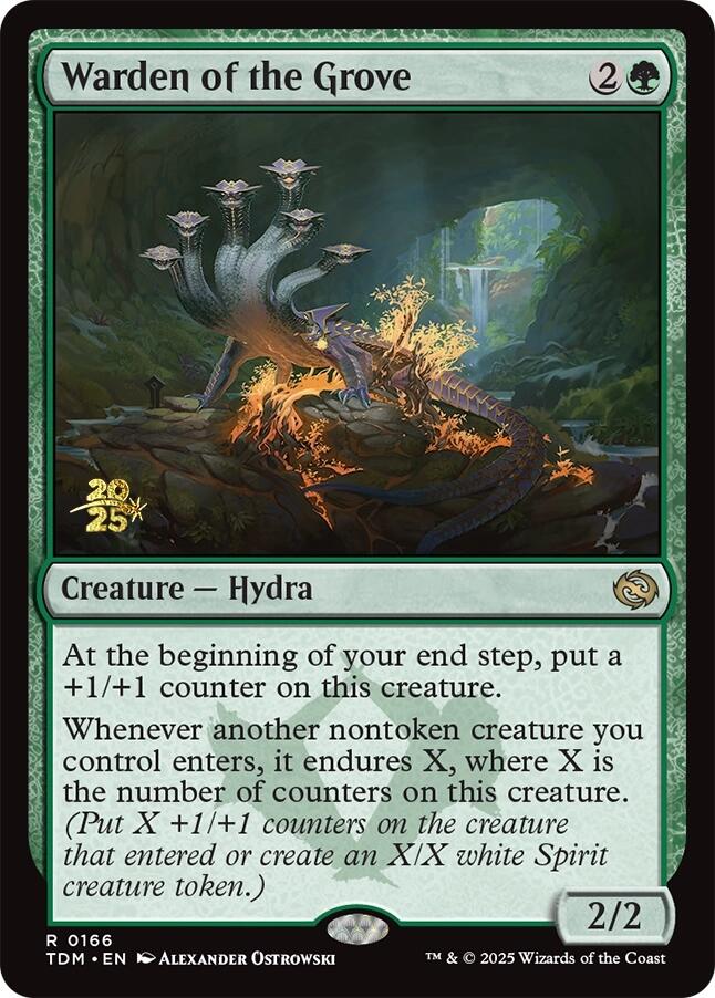 Warden of the Grove [Tarkir: Dragonstorm Prerelease Promos] | Dumpster Cat Games