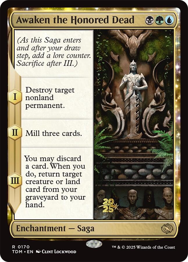 Awaken the Honored Dead [Tarkir: Dragonstorm Prerelease Promos] | Dumpster Cat Games