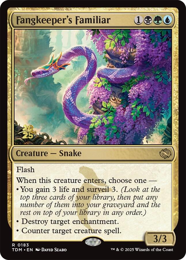 Fangkeeper's Familiar [Tarkir: Dragonstorm Prerelease Promos] | Dumpster Cat Games