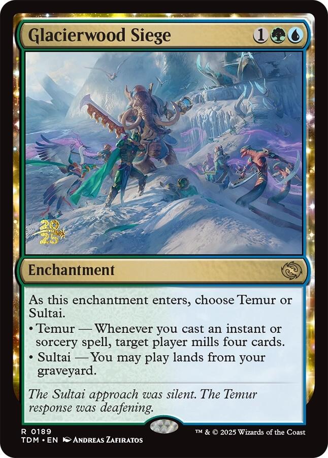 Glacierwood Siege [Tarkir: Dragonstorm Prerelease Promos] | Dumpster Cat Games