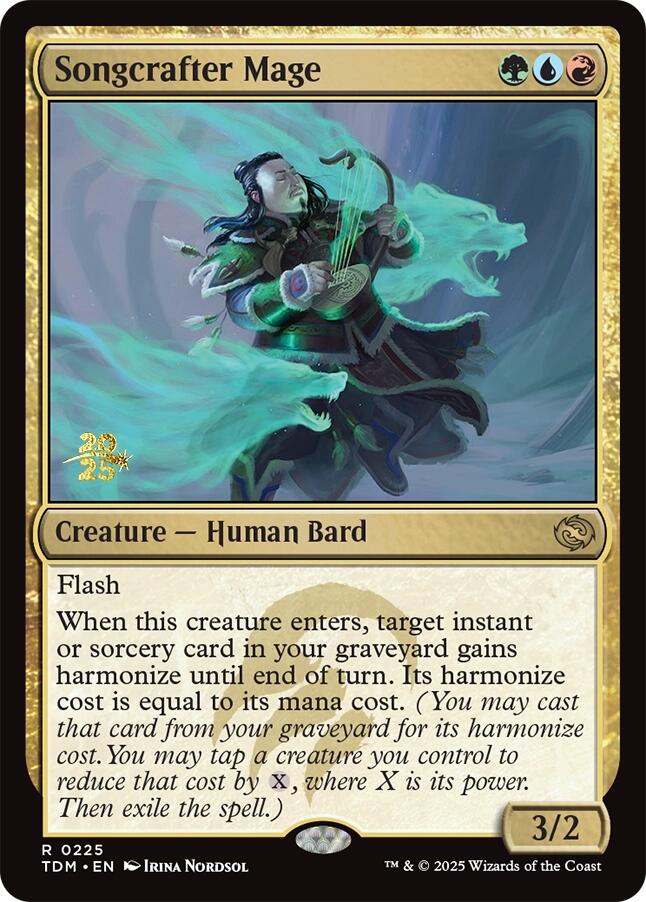 Songcrafter Mage [Tarkir: Dragonstorm Prerelease Promos] | Dumpster Cat Games