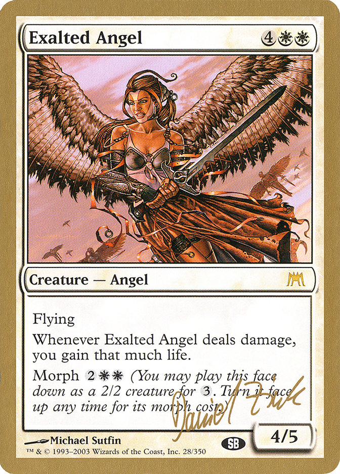 Exalted Angel (Daniel Zink) (SB) [World Championship Decks 2003] | Dumpster Cat Games