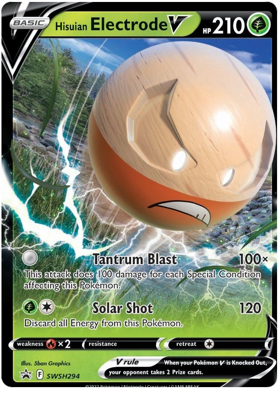 Hisuian Electrode V (SWSH294) (Jumbo Card) [Sword & Shield: Black Star Promos] | Dumpster Cat Games