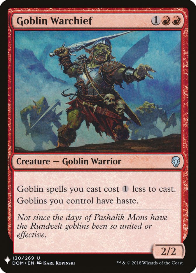 Goblin Warchief [The List] | Dumpster Cat Games