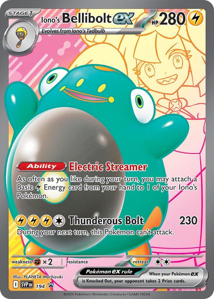 Iono's Bellibolt ex (194) [Scarlet & Violet: Black Star Promos] | Dumpster Cat Games